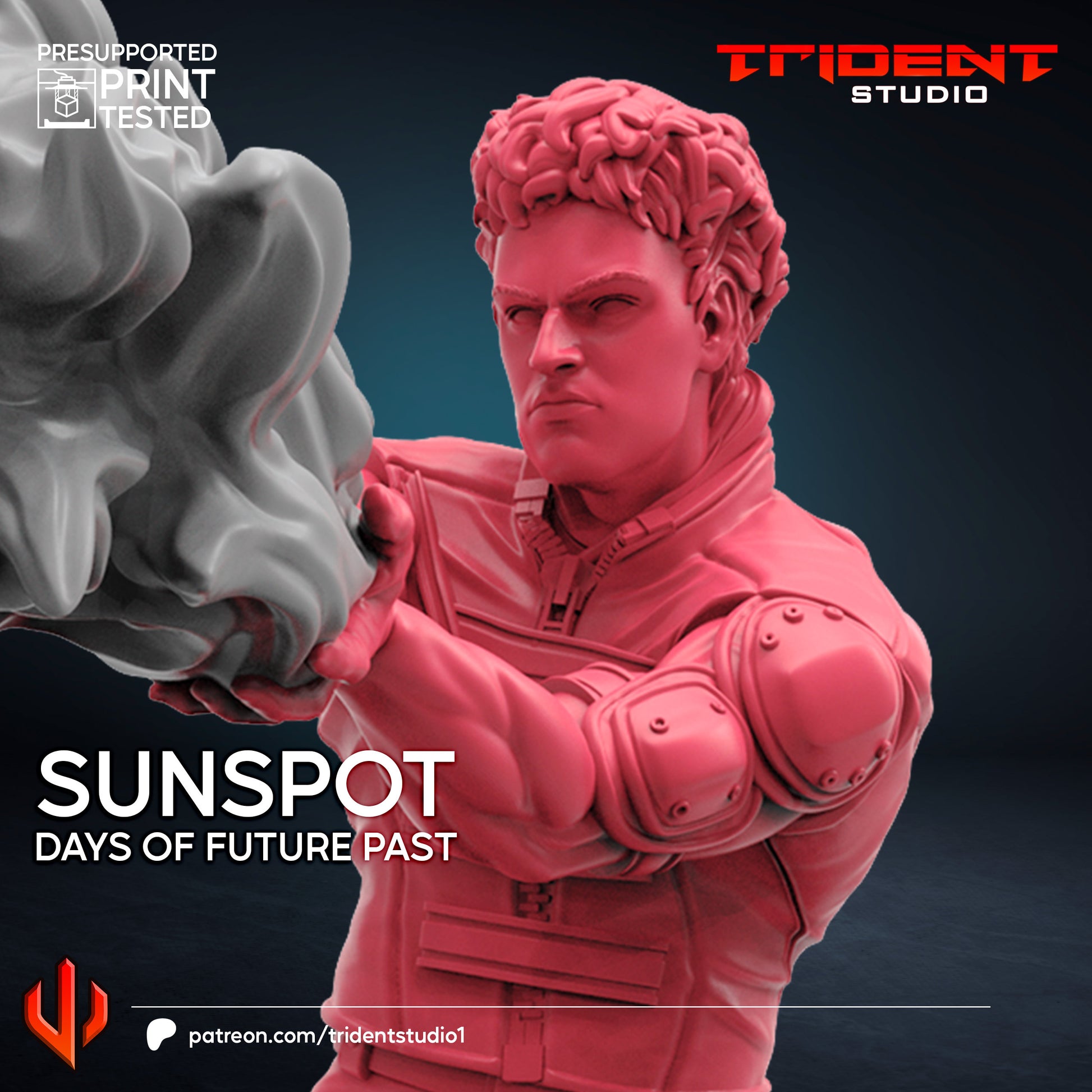 Sunspot - Future Past (Fan art sculpted by Trident Studio) (Crisis Protocol Proxy/Alternative)