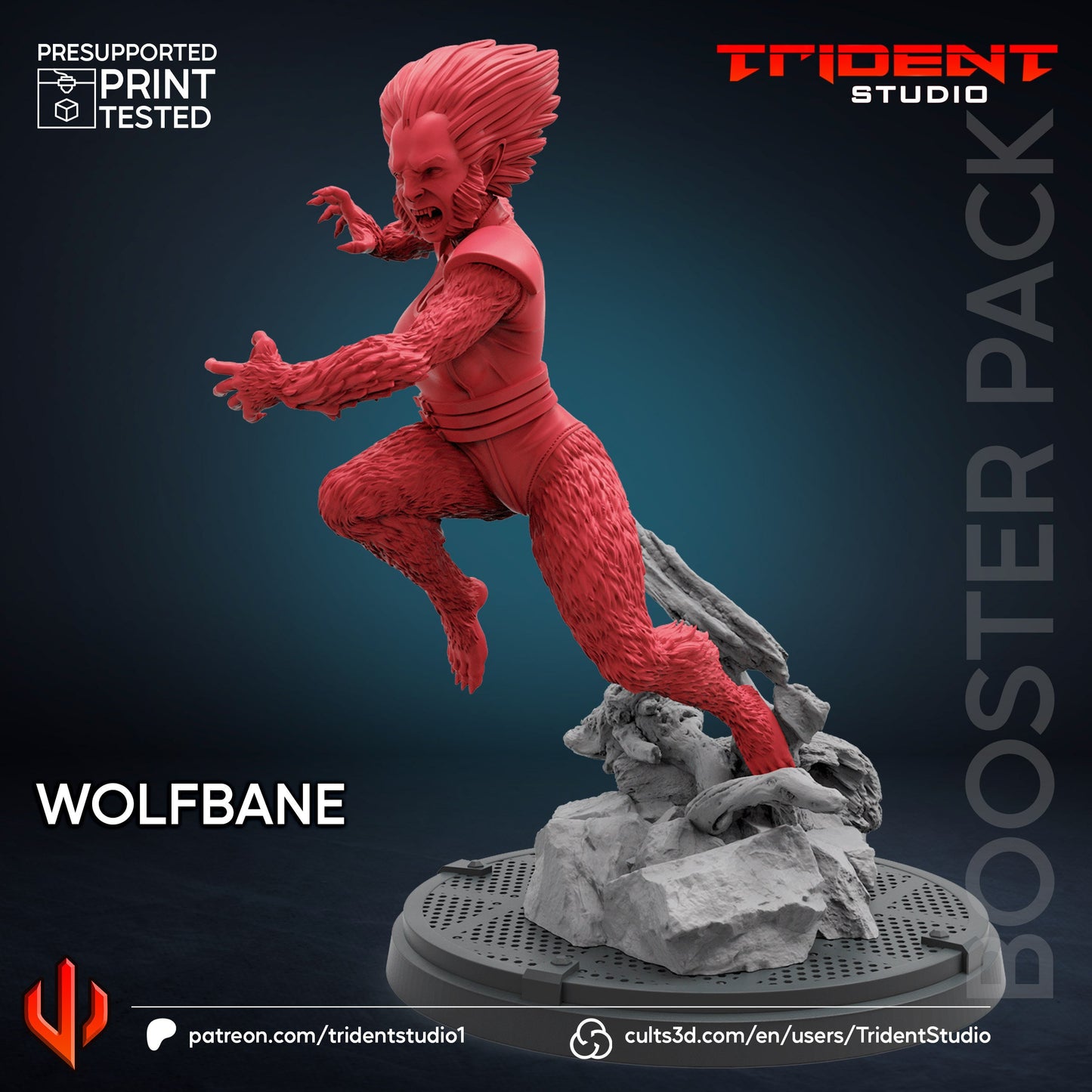 Wolfsbane - Future Past (Fan art sculpted by Trident Studio) (Crisis Protocol Proxy/Alternative)