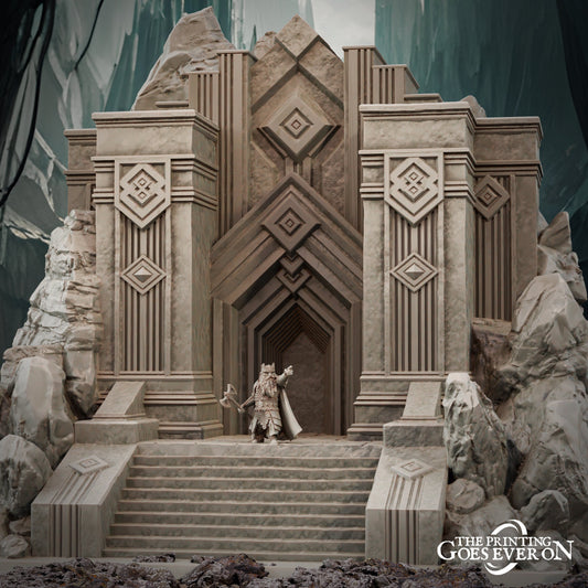 Dwarven House (sculpted by Print Goes Ever On)