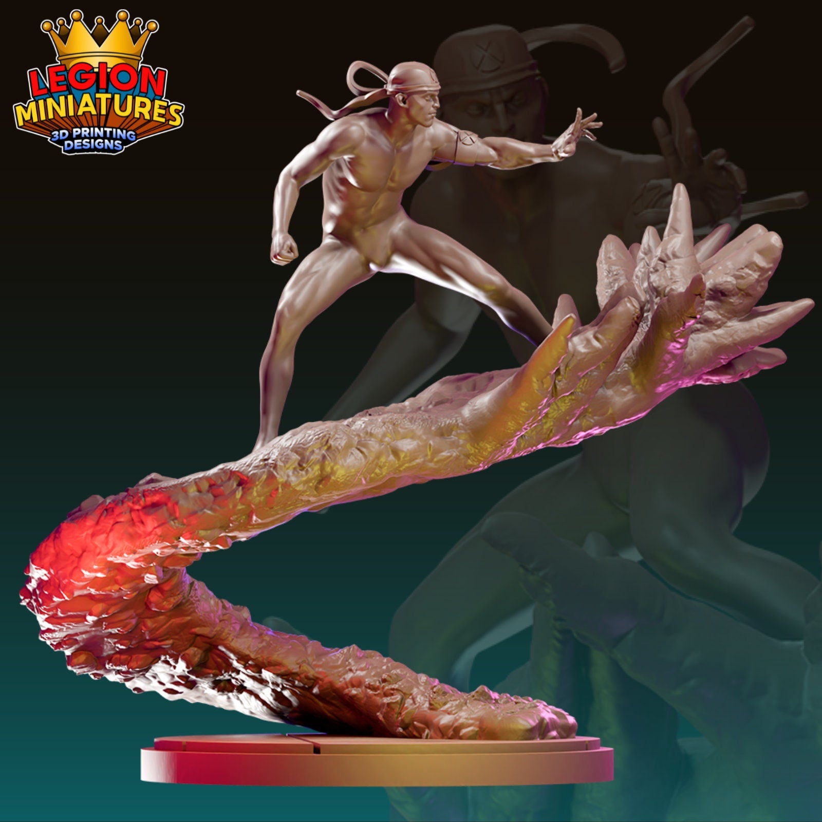Ultimate Iceman Fan Art 40mm Miniature (Sculpted by Legion Miniatures) (Crisis Protocol Proxy/Alternative)