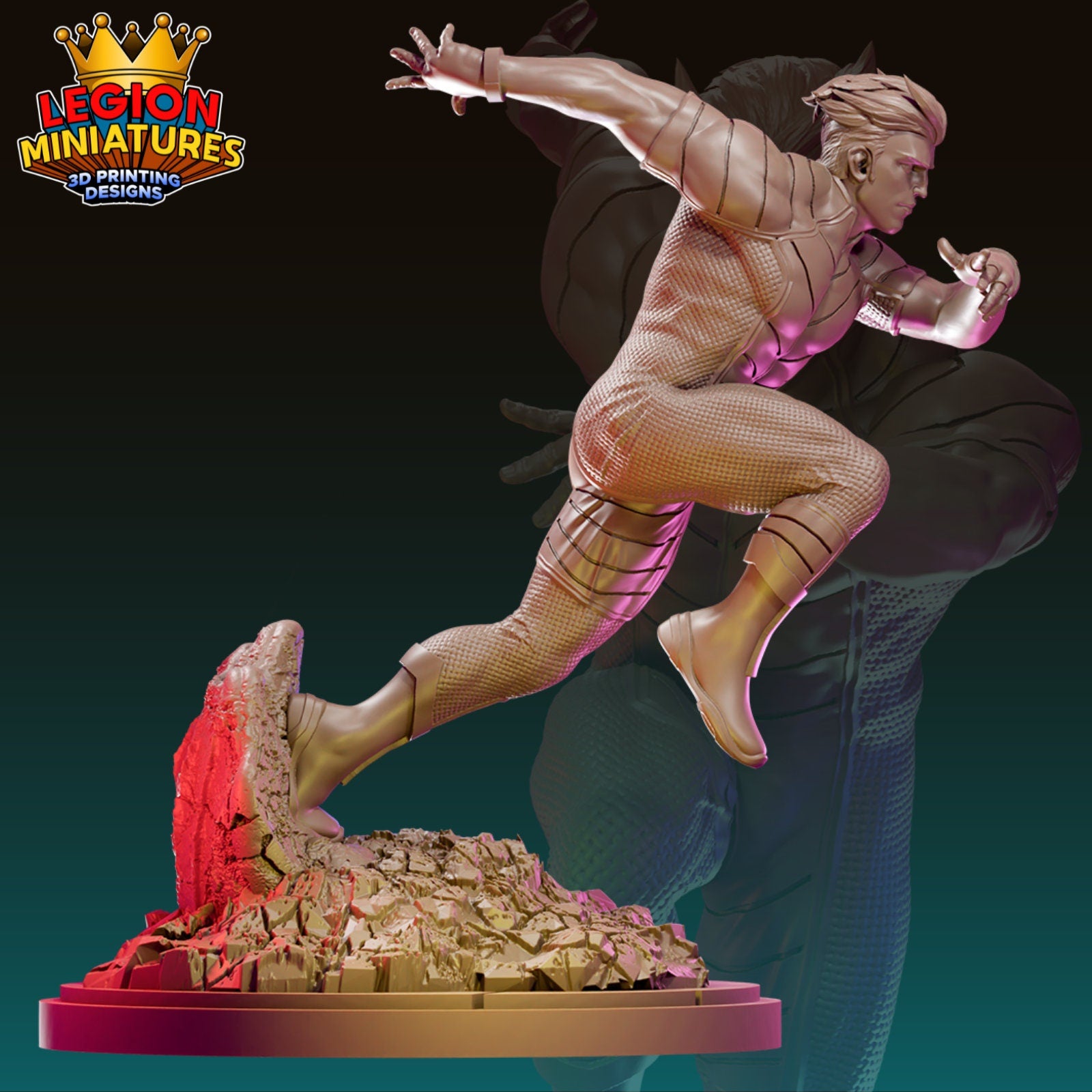 Ultimate Quicksilver Fan Art 40mm Miniature (Sculpted by Legion Miniatures) (Crisis Protocol Proxy/Alternative)