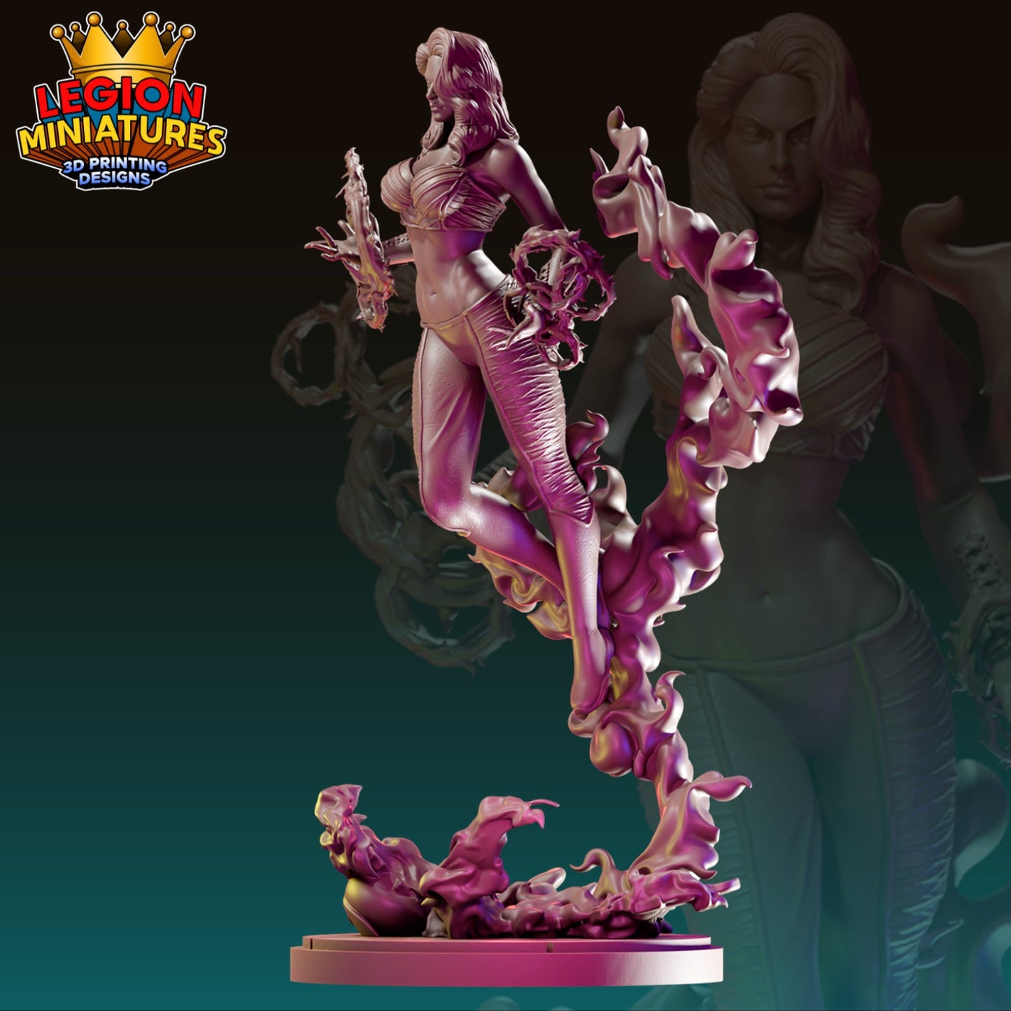 Ultimate Scarlet Witch Fan Art 40mm Miniature (Sculpted by Legion Miniatures) (Crisis Protocol Proxy/Alternative)