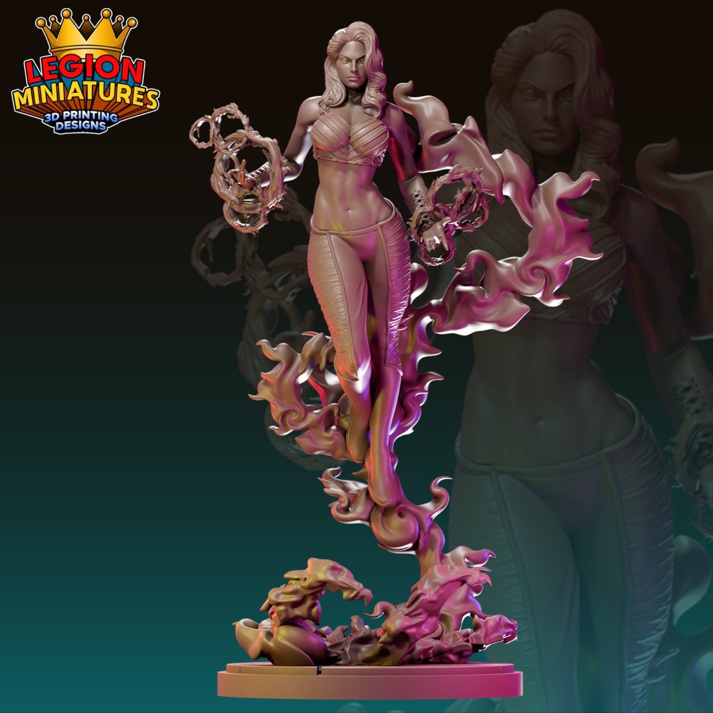 Ultimate Scarlet Witch Fan Art 40mm Miniature (Sculpted by Legion Miniatures) (Crisis Protocol Proxy/Alternative)