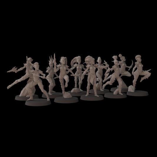 Shadowrunners - set of 10 (Sculpted by Fantasy Cult Miniatures)