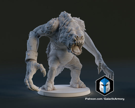 1:48 Scale Rancor (10 poses) - (Fan art by Galactic Armoury)