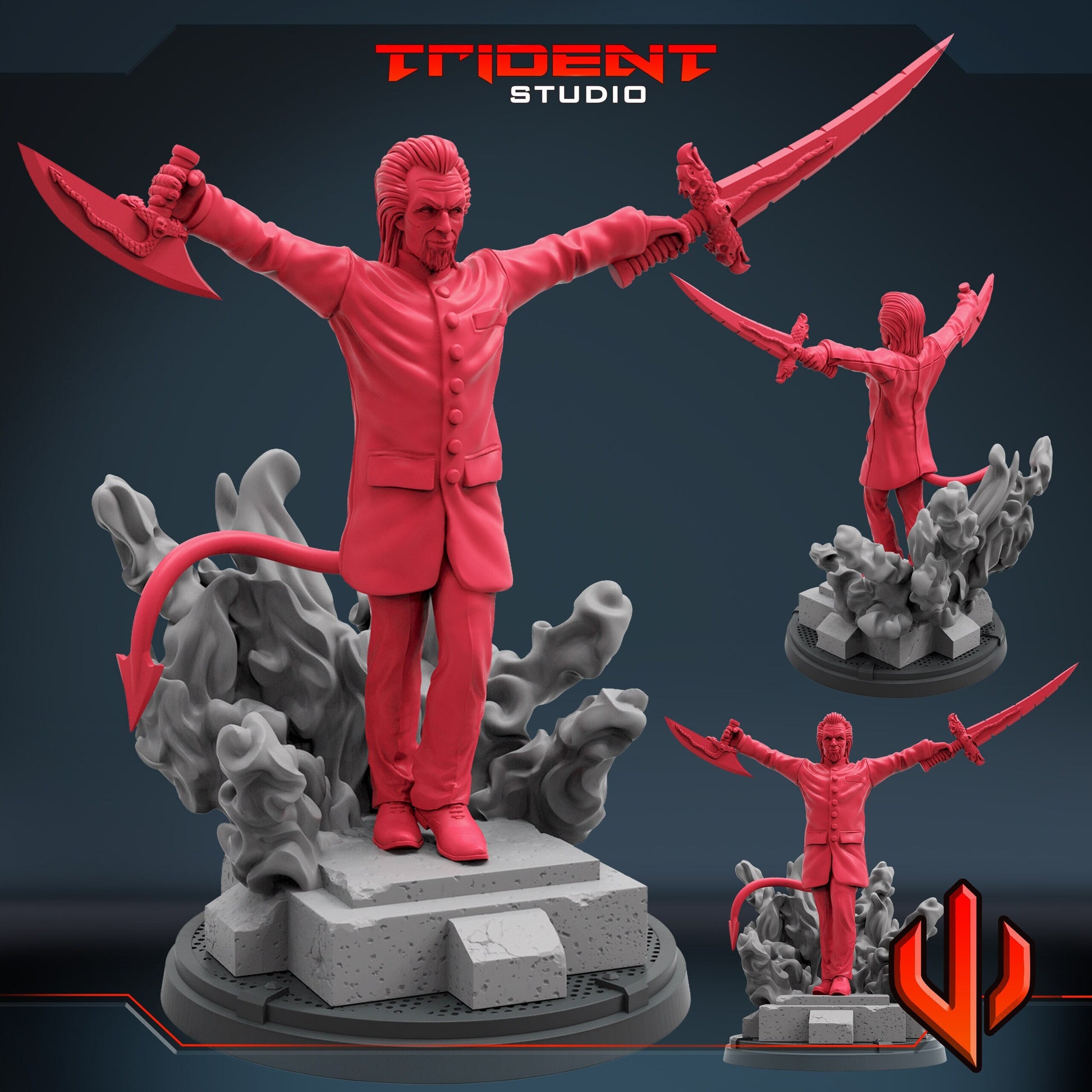 Azazel 1st Class (Fan art sculpted by Trident Studio) (Crisis Protocol Proxy/Alternative)