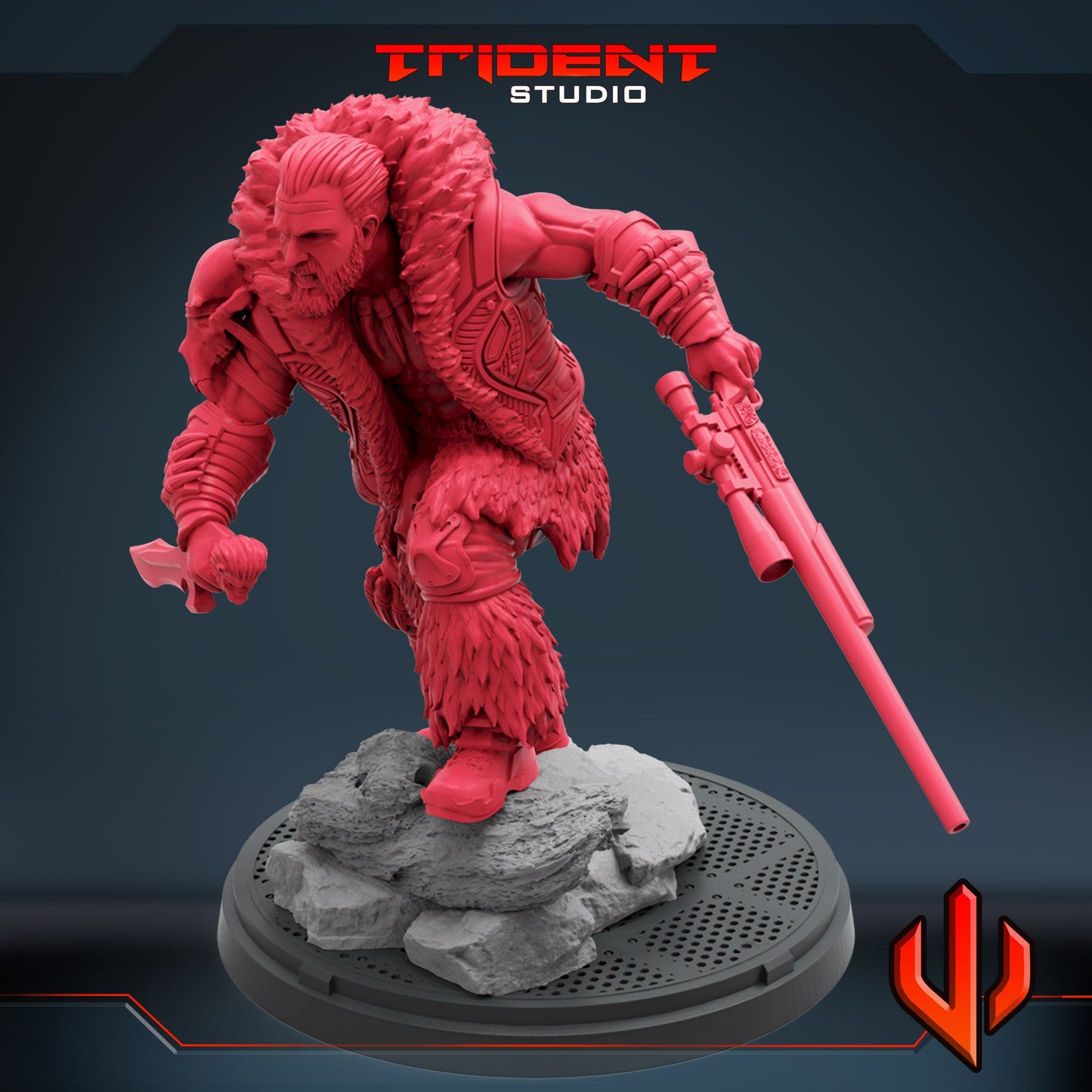 Kraven (Fan art sculpted by Trident Studio) (Crisis Protocol Proxy/Alternative)