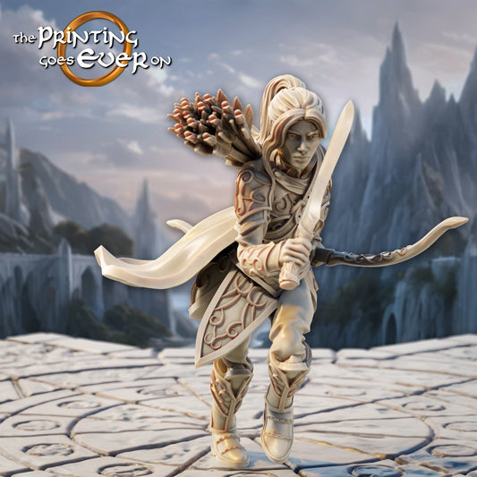 Elven Coastal Ranger C (sculpted by Print Goes Ever On)