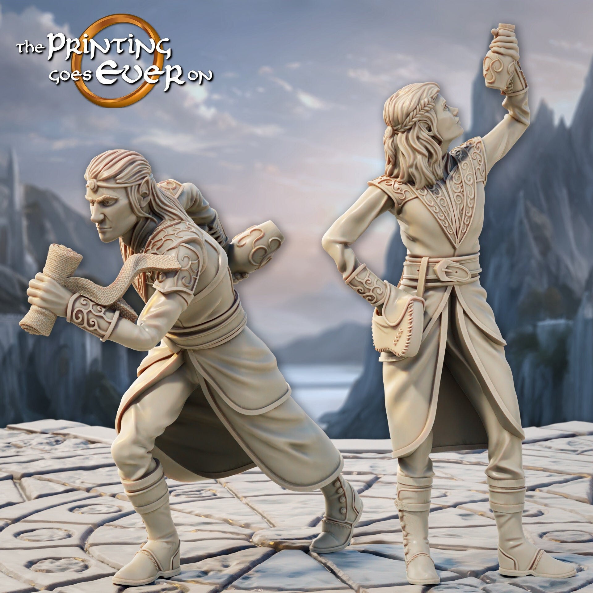 Elven Healers - Set of 2 (sculpted by Print Goes Ever On)