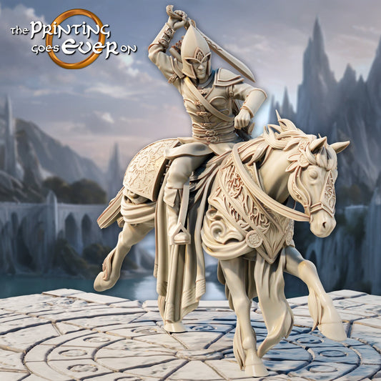 Elven Mounted Archer C (sculpted by Print Goes Ever On)