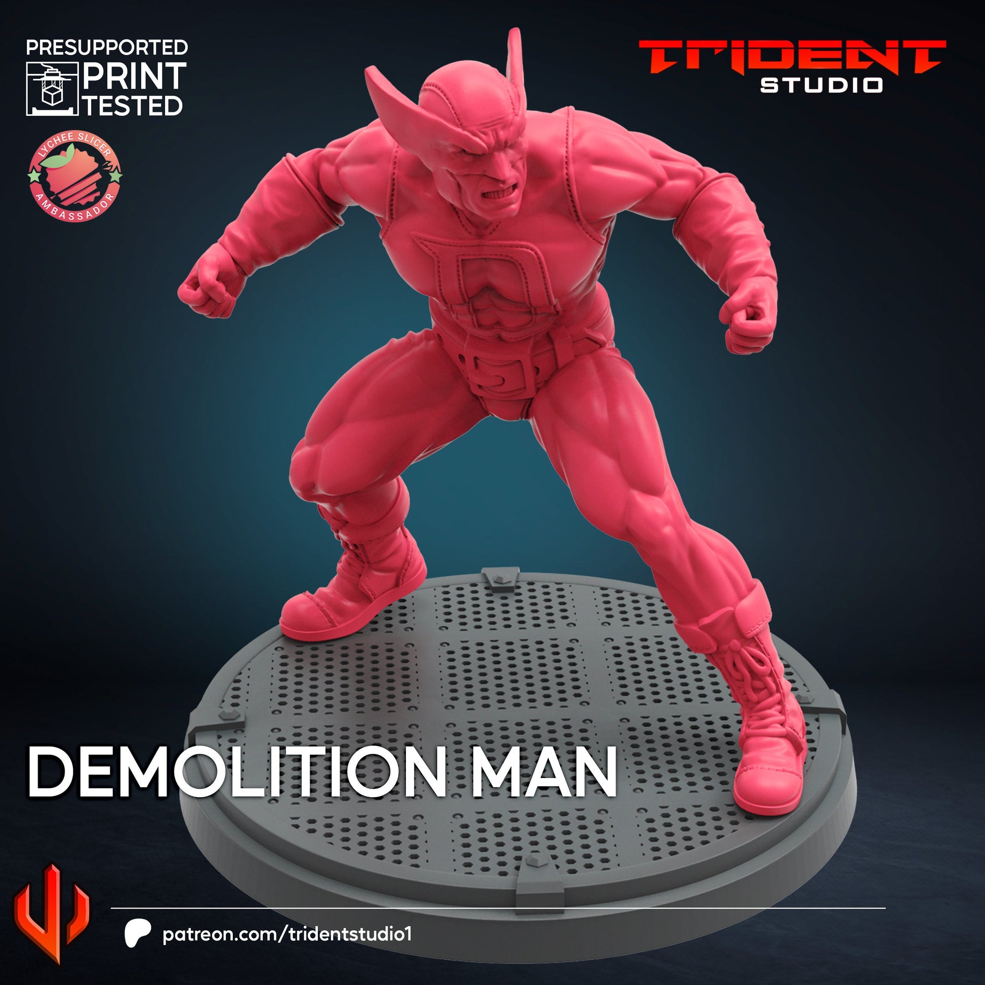 Demolition Man (Fan art sculpted by Trident Studio) (Crisis Protocol Proxy/Alternative)