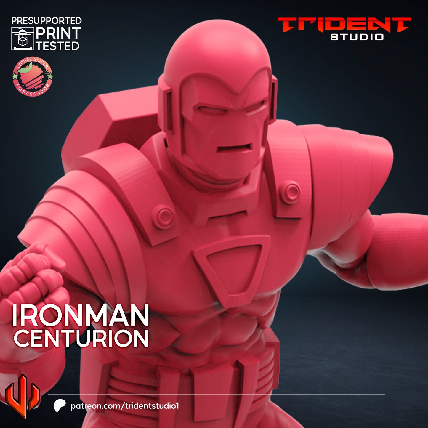 Iron Man - Centurion (Fan art sculpted by Trident Studio) (Crisis Protocol Proxy/Alternative)