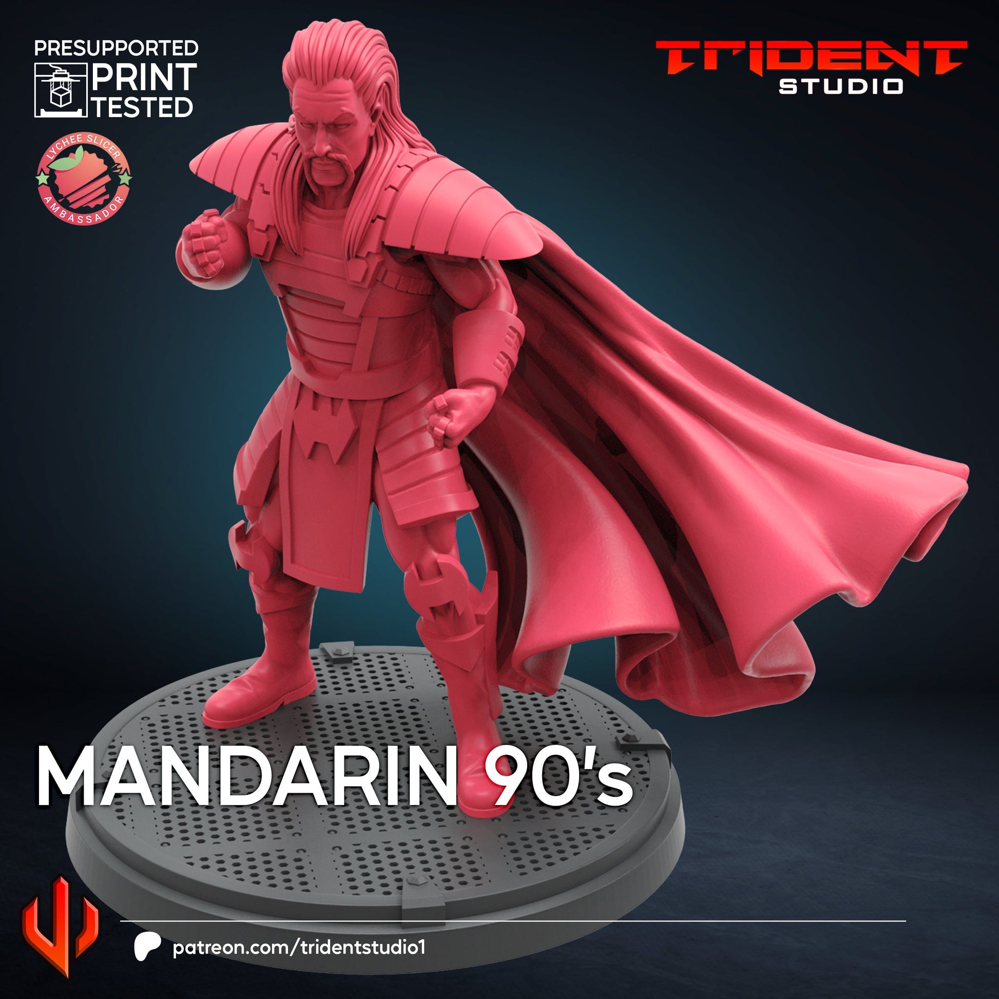 Mandarin - 90s (Fan art sculpted by Trident Studio) (Crisis Protocol Proxy/Alternative)