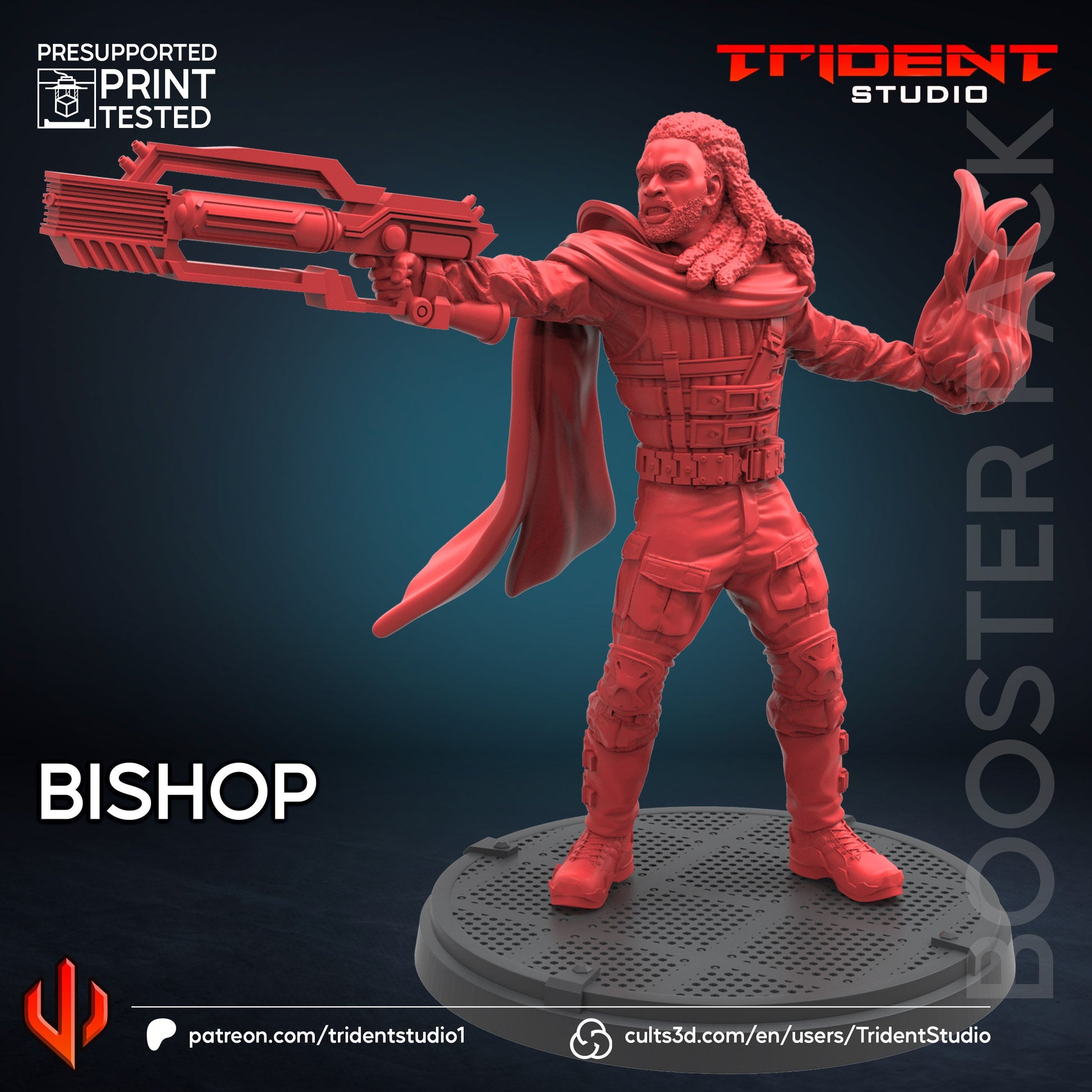 Bishop - Future Past (Fan art sculpted by Trident Studio) (Crisis Protocol Proxy/Alternative)