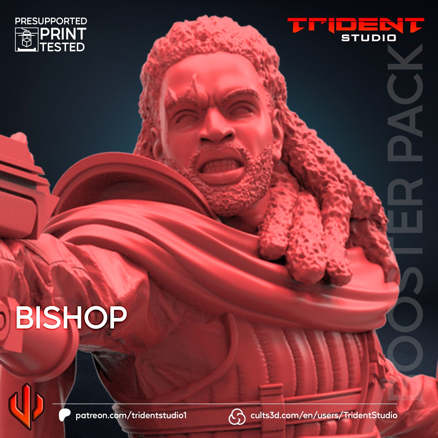 Bishop - Future Past (Fan art sculpted by Trident Studio) (Crisis Protocol Proxy/Alternative)