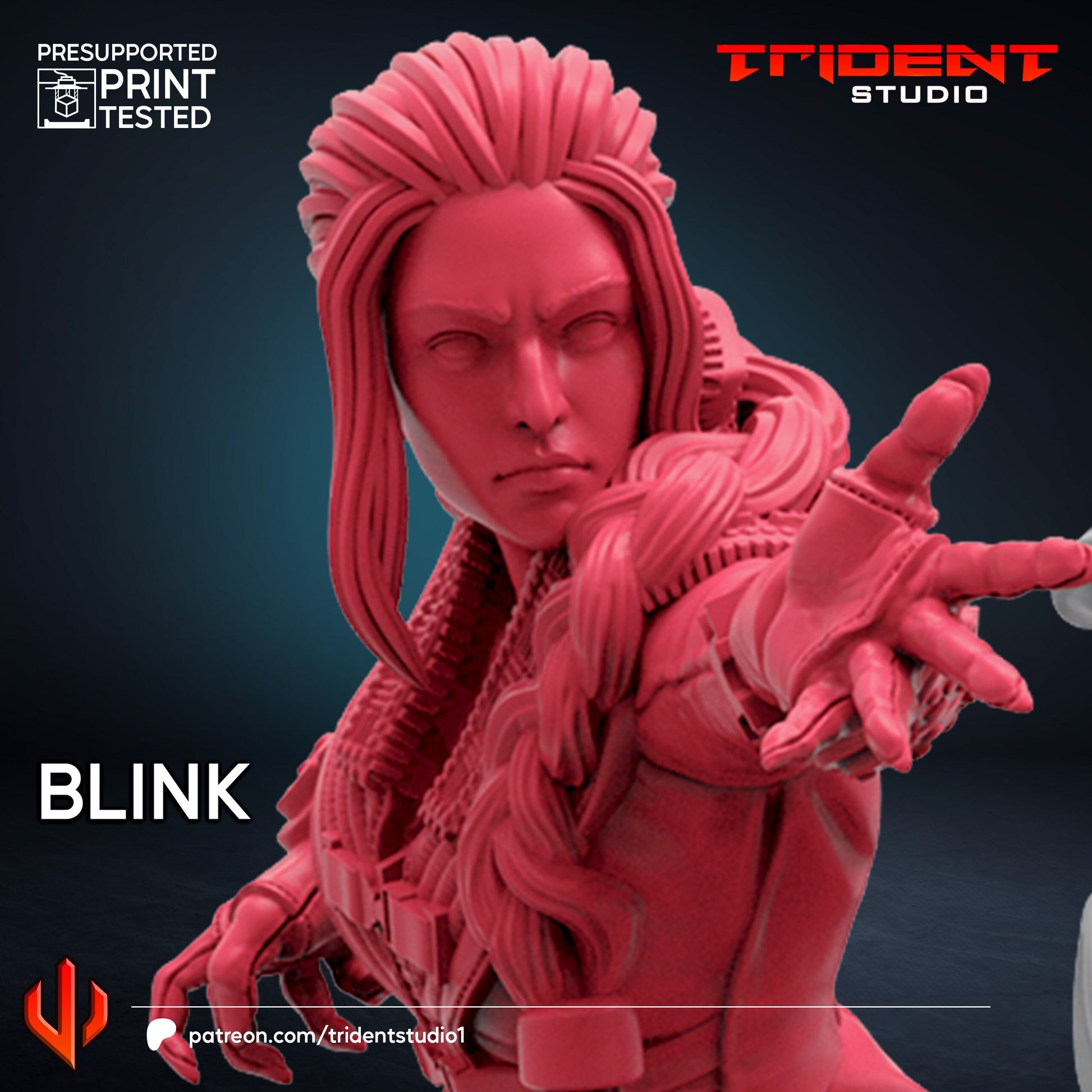 Blink - Future Past (Fan art sculpted by Trident Studio) (Crisis Protocol Proxy/Alternative)
