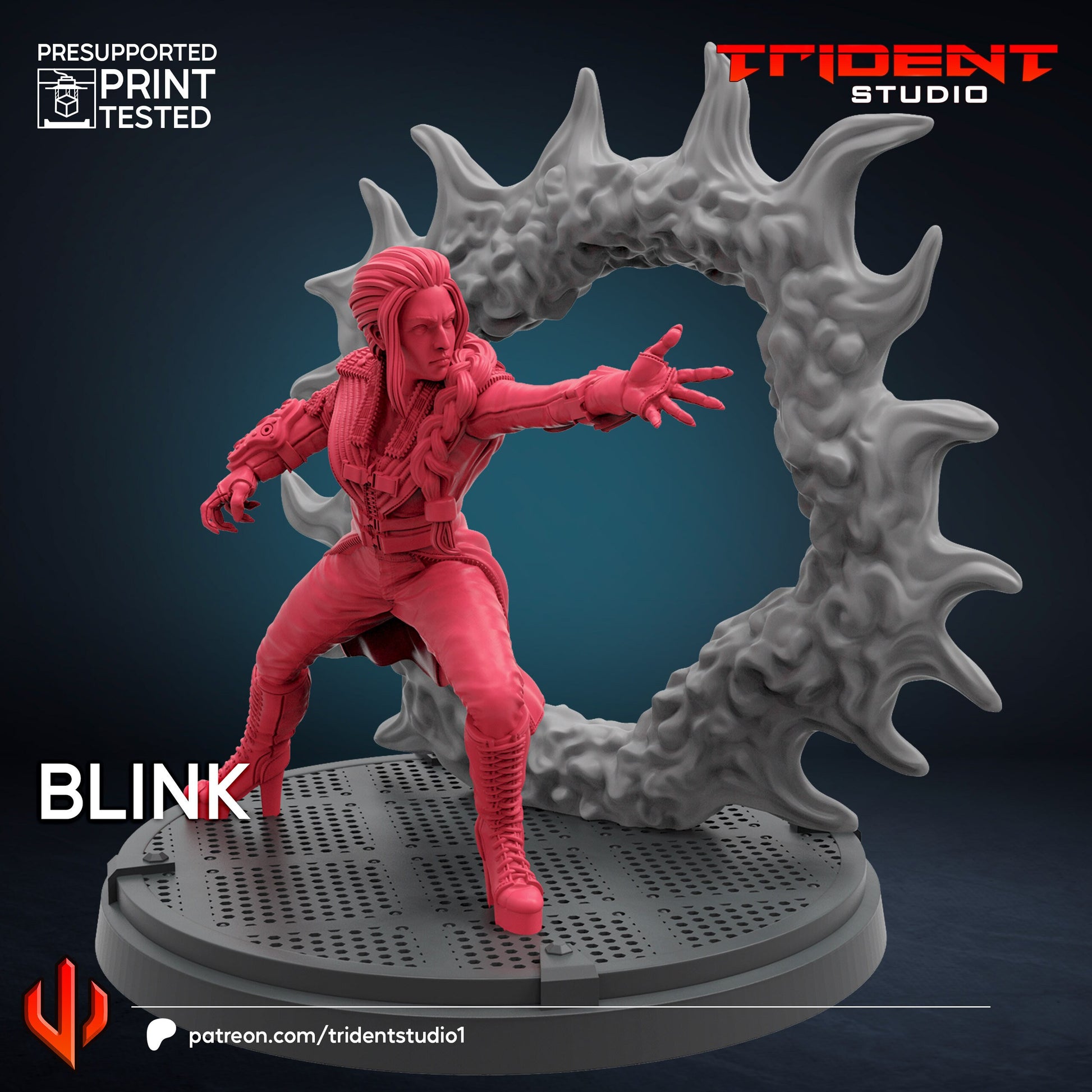 Blink - Future Past (Fan art sculpted by Trident Studio) (Crisis Protocol Proxy/Alternative)