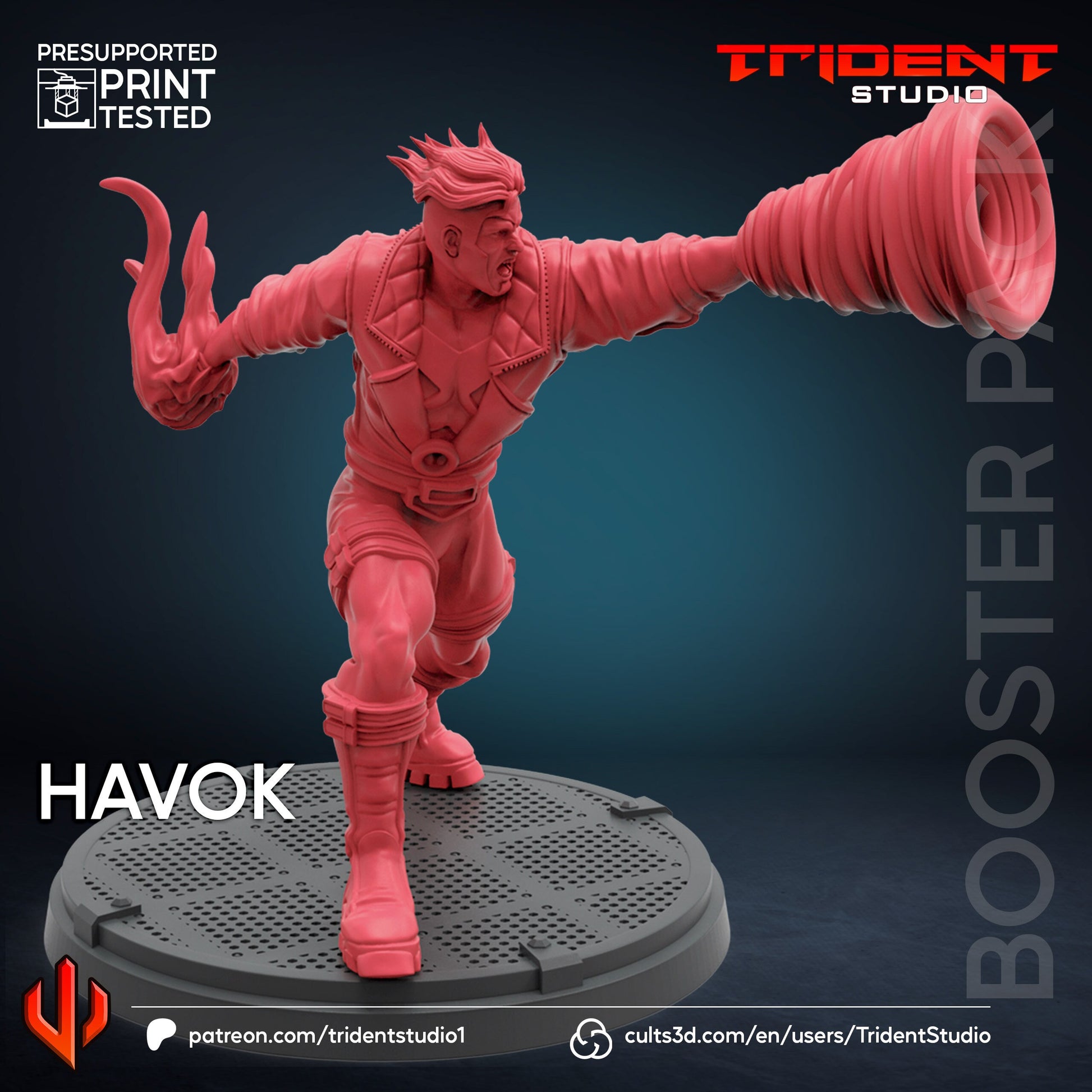 Havok (Fan art sculpted by Trident Studio) (Crisis Protocol Proxy/Alternative)