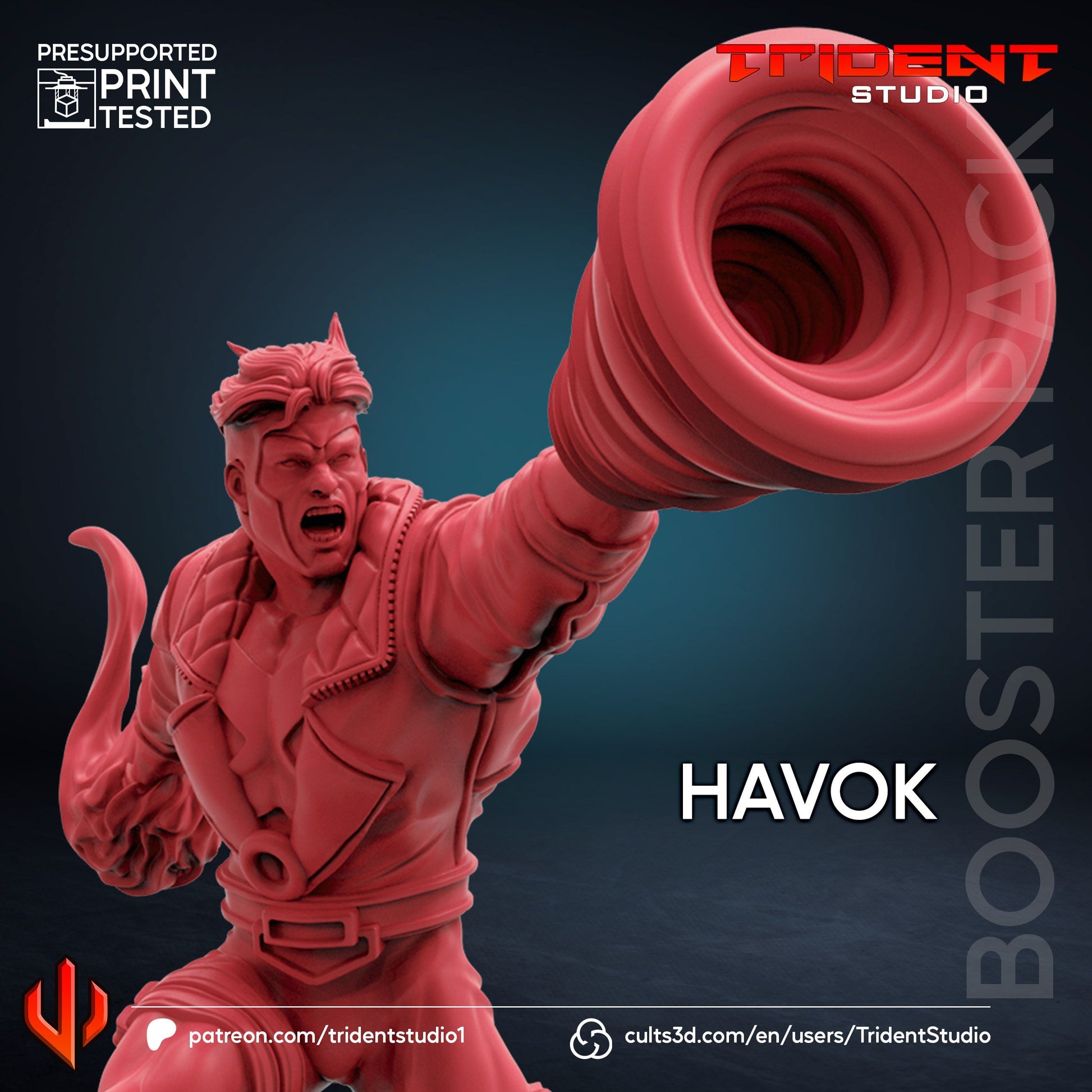 Havok (Fan art sculpted by Trident Studio) (Crisis Protocol Proxy/Alternative)