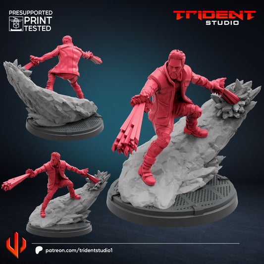 Iceman - Future Past (Fan art sculpted by Trident Studio) (Crisis Protocol Proxy/Alternative)