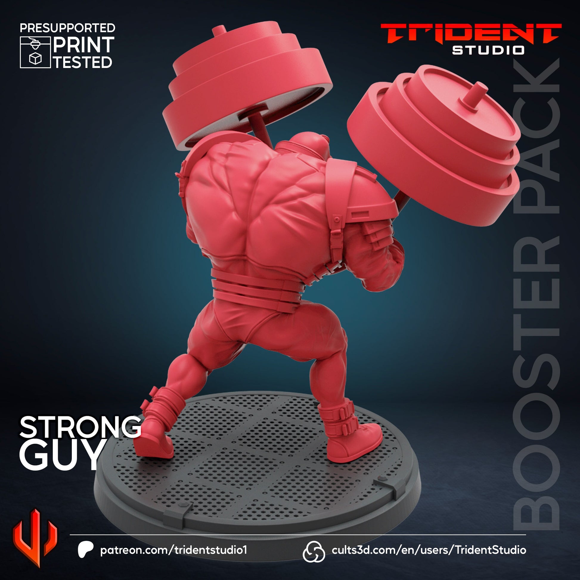 Strong Guy (Fan art sculpted by Trident Studio) (Crisis Protocol Proxy/Alternative)