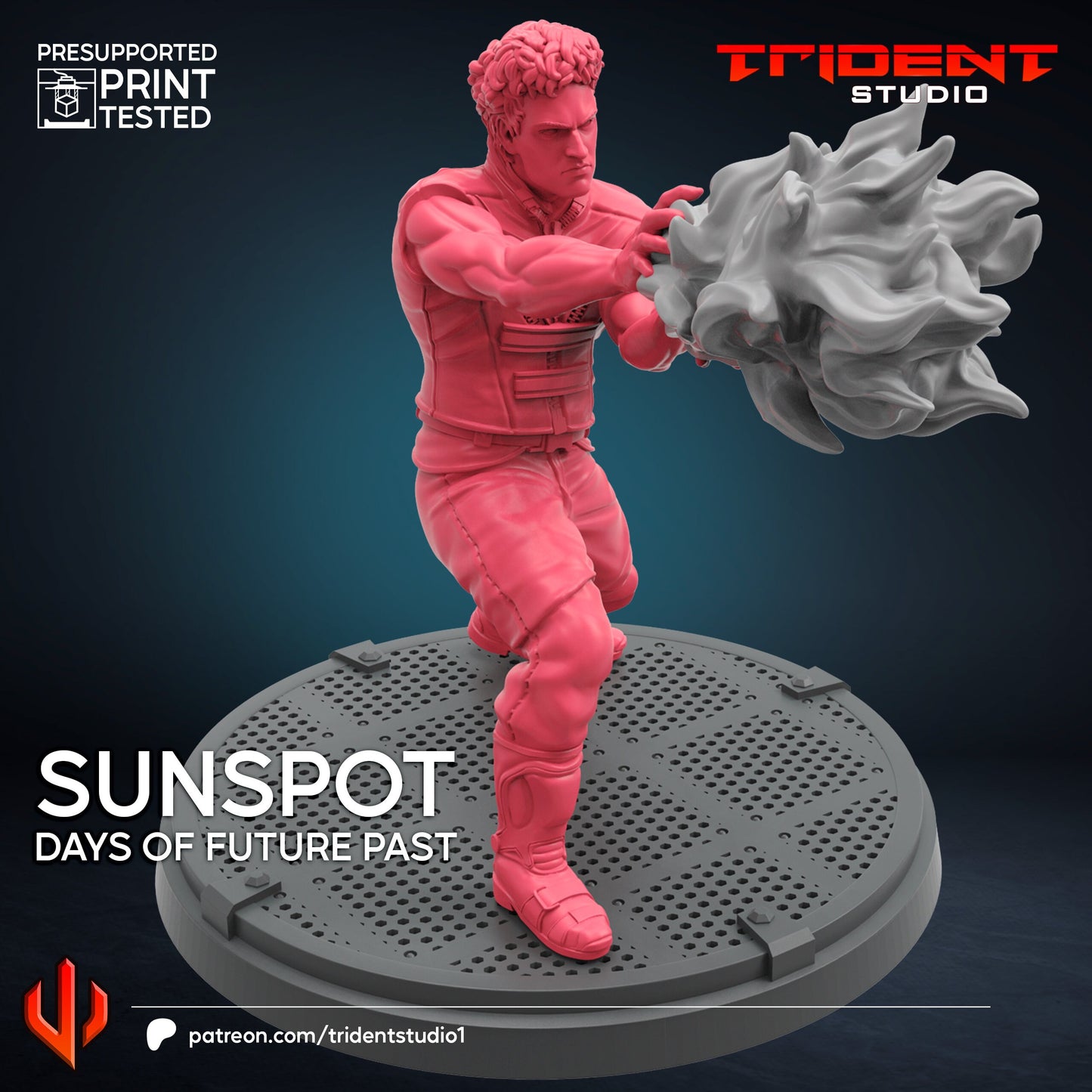 Sunspot - Future Past (Fan art sculpted by Trident Studio) (Crisis Protocol Proxy/Alternative)