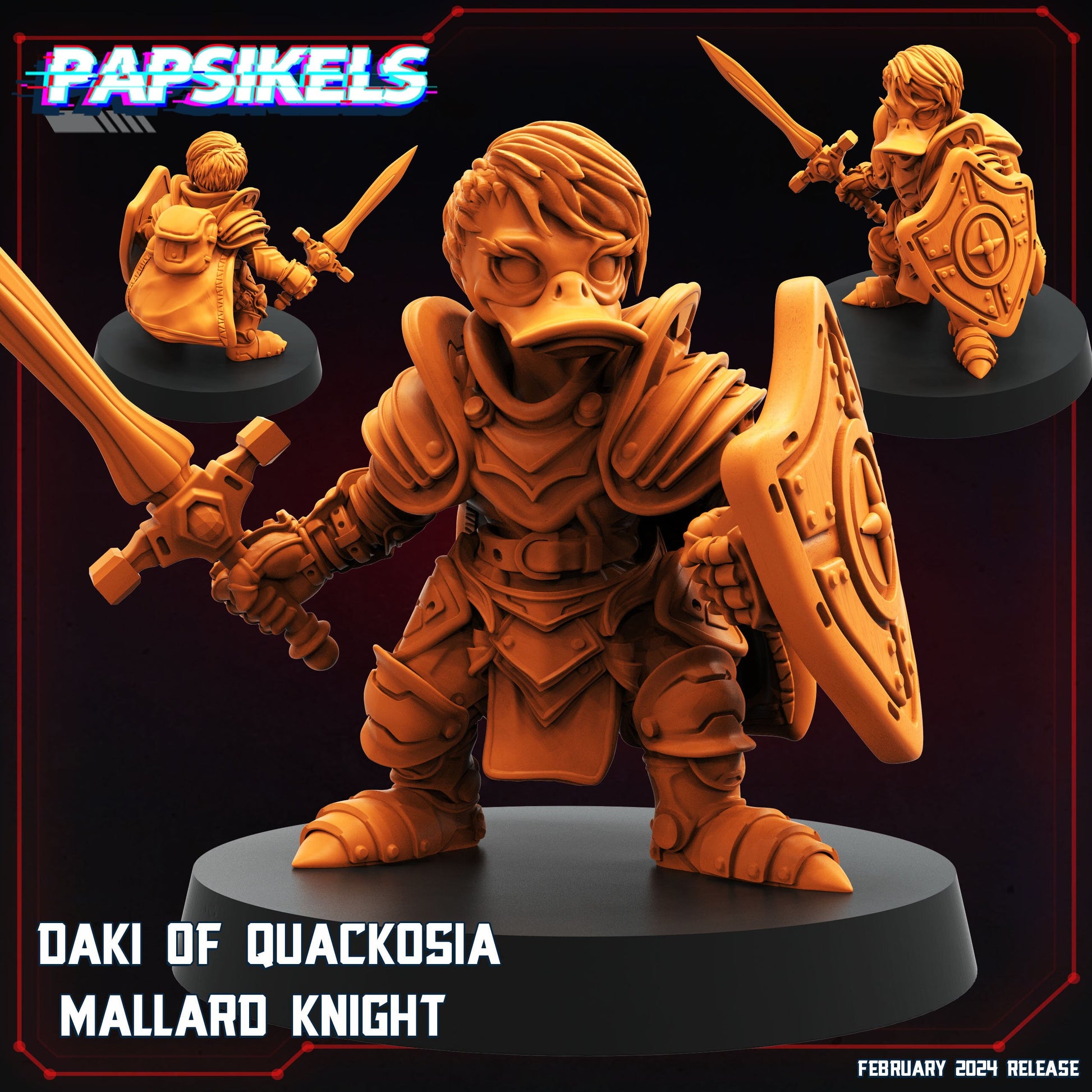 Daki of Quackosia - Mallard Knight (sculpted by Papsikels)