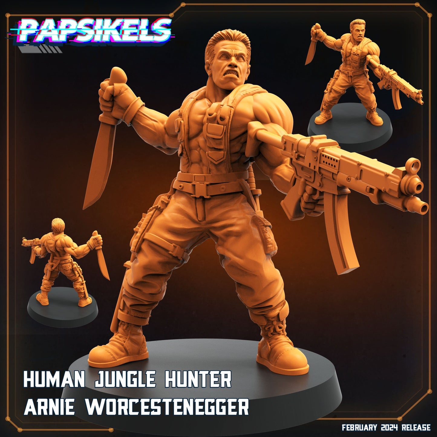 Human Jungle Hunter - Arnie Worcestengger (sculpted by Papsikels)