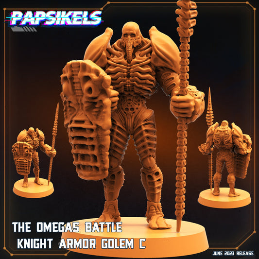 The Omega Battle Knight Armour Golem C (sculpted by Papsikels)