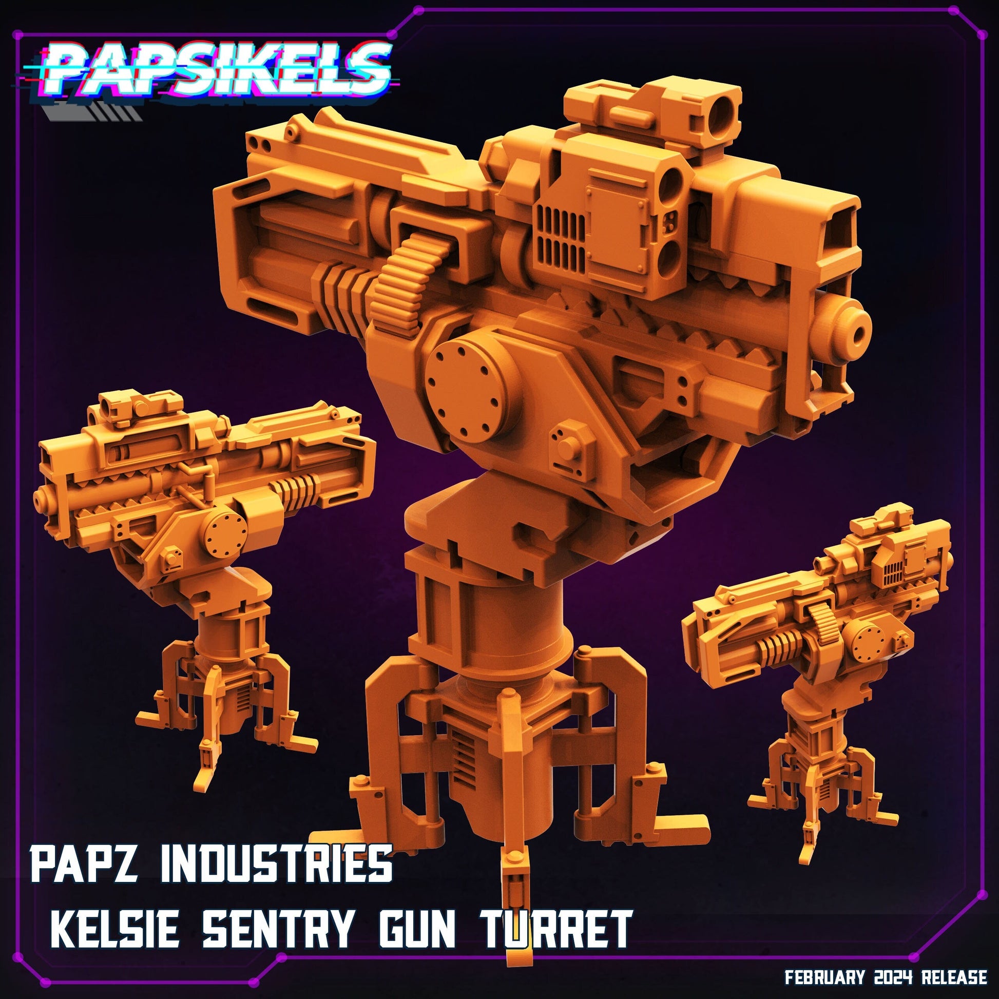 Papz Industries Kelsie Sentry Gun Turret (sculpted by Papsikels)