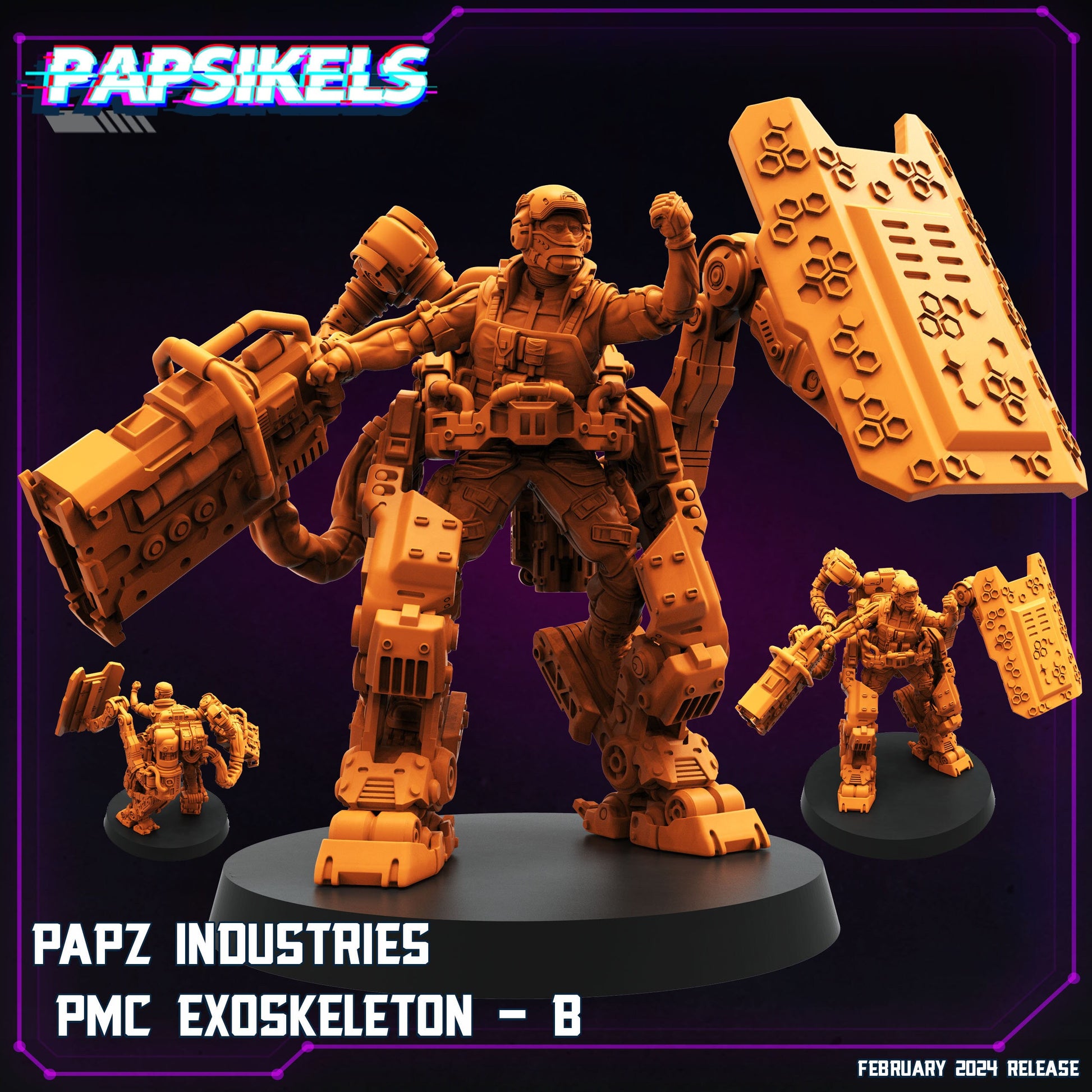 Papz Industries PMC Exoskeleton - A (sculpted by Papsikels)