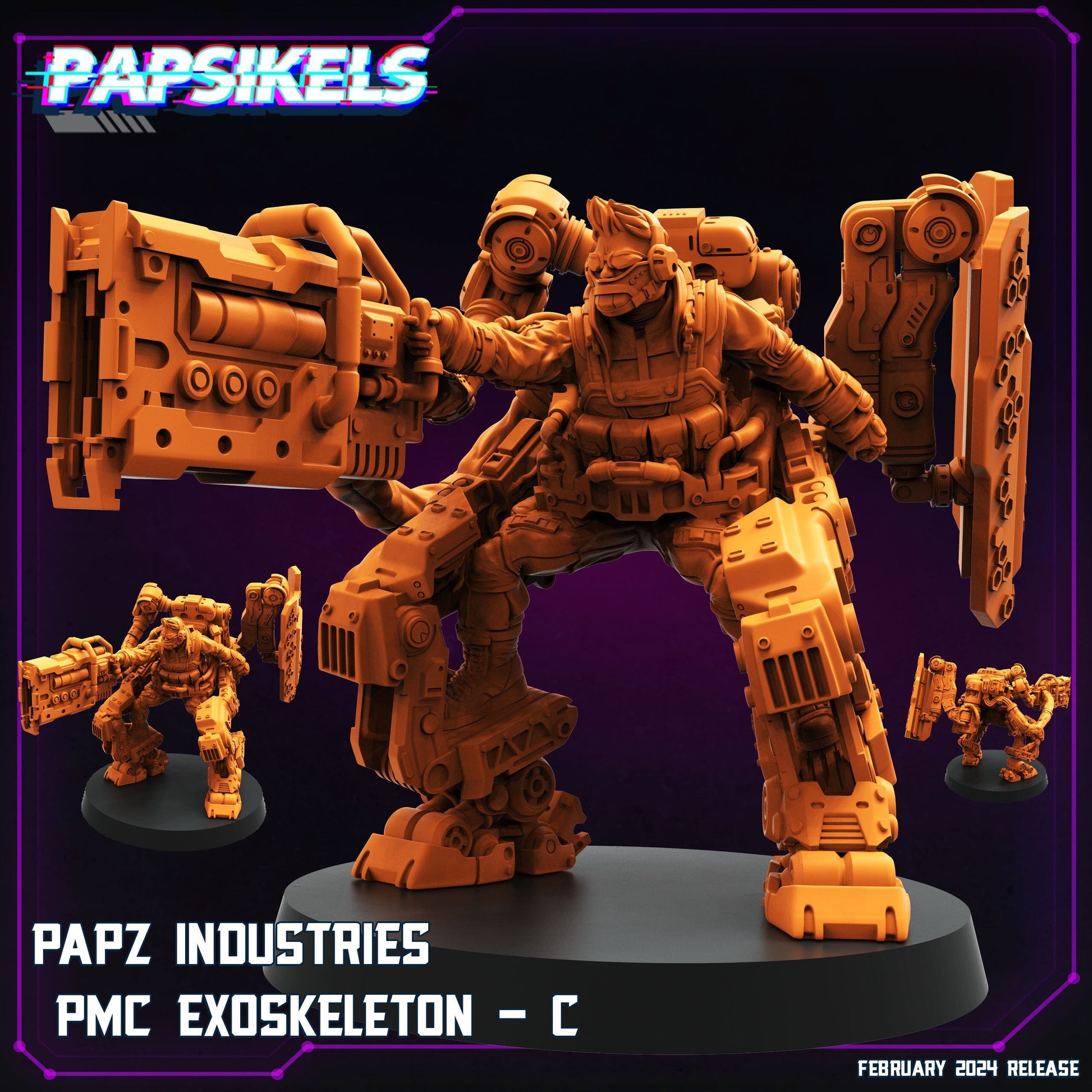 Papz Industries PMC Exoskeleton - C (sculpted by Papsikels)