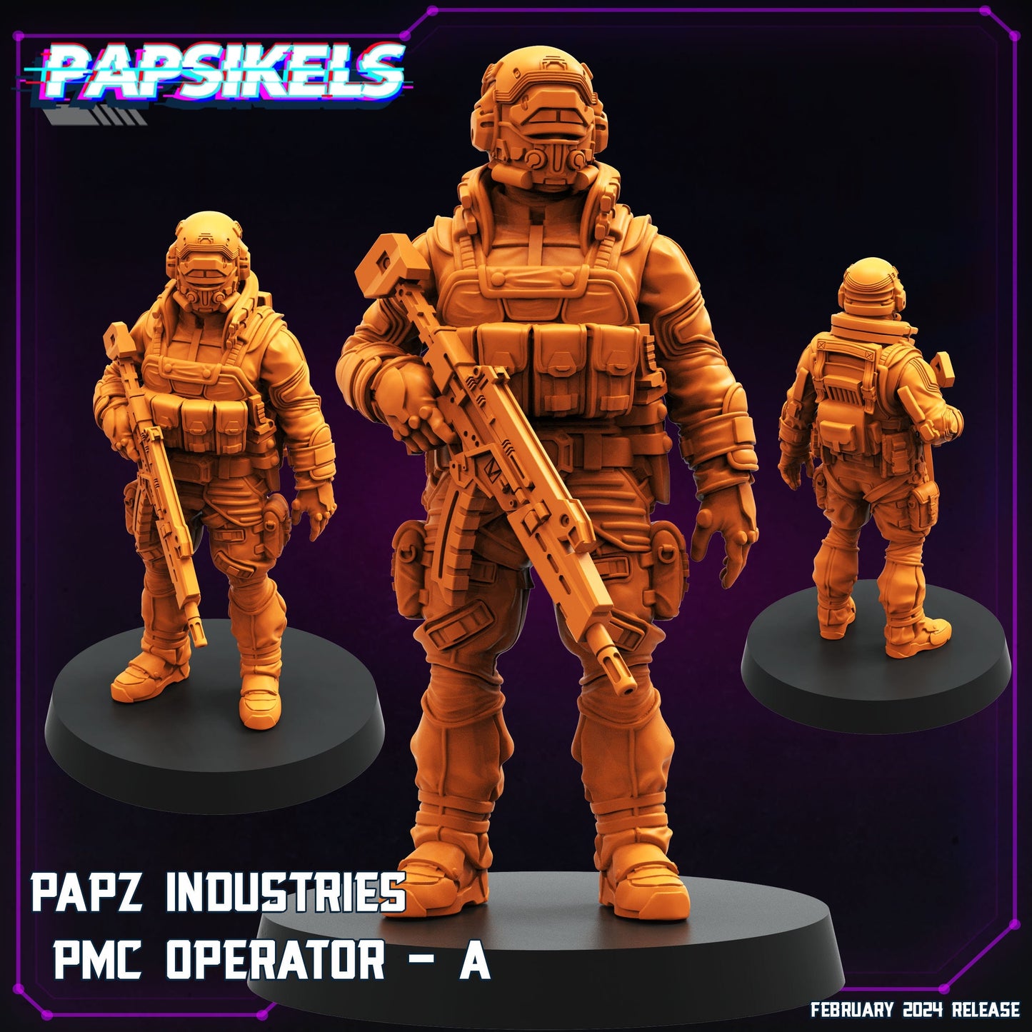 Papz Industries PMC Operator - A (sculpted by Papsikels)