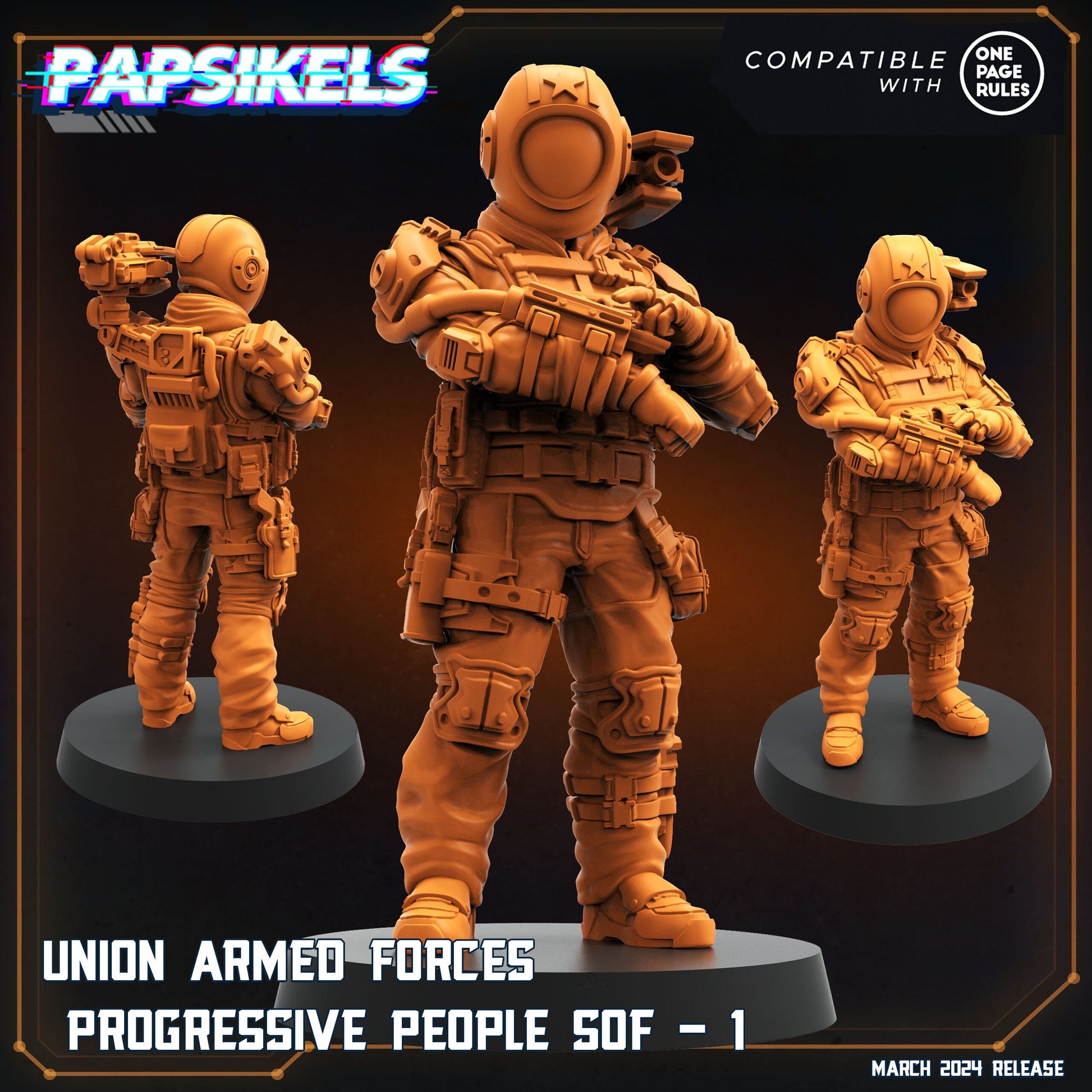 Union Armed Forces Progressive People SOF - 1 (sculpted by Papsikels)