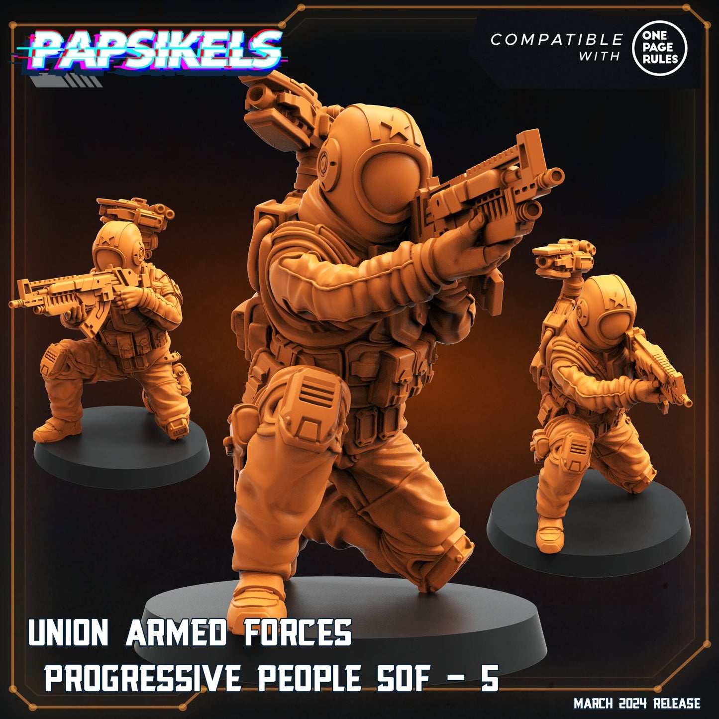 Union Armed Forces Progressive People SOF - 5 (sculpted by Papsikels)