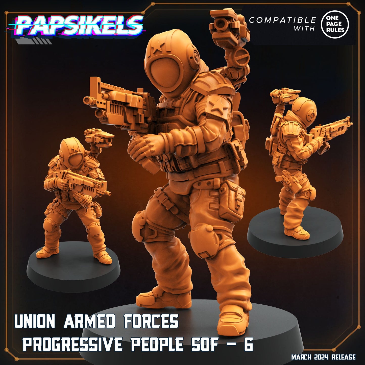 Union Armed Forces Progressive People SOF - 6 (sculpted by Papsikels)