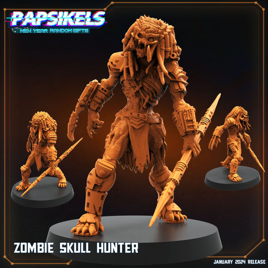 Zombie Skull Hunter - Predator Fan Art (sculpted by Papsikels)