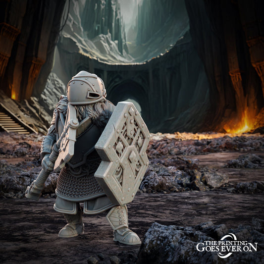 Dwarven Champion (sculpted by Print Goes Ever On)