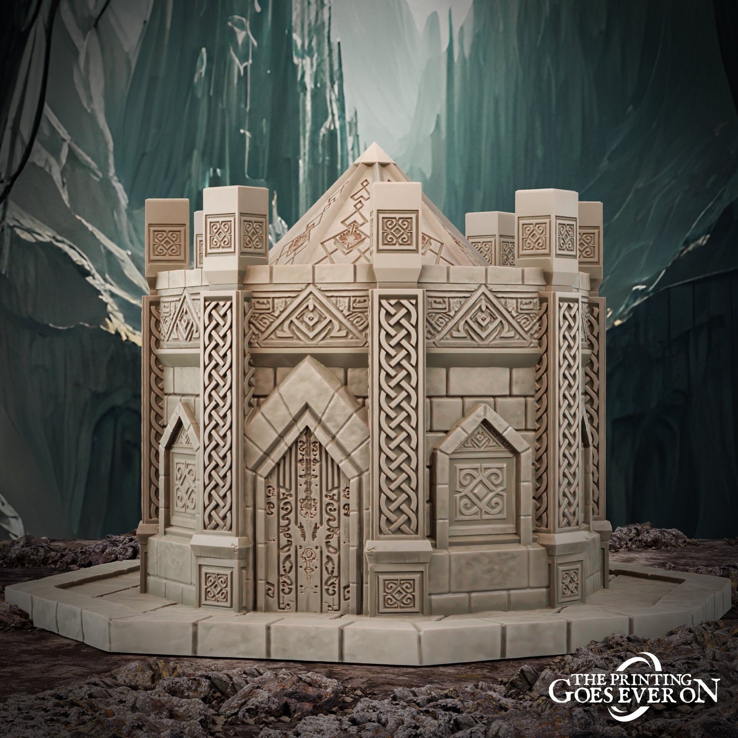 Dwarven House (sculpted by Print Goes Ever On)