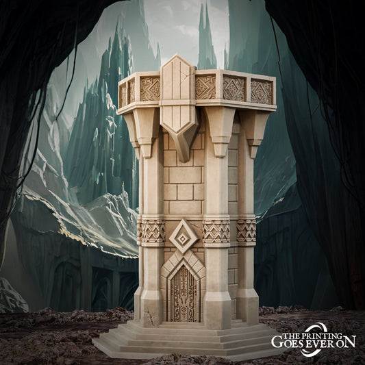 Dwarven House (sculpted by Print Goes Ever On)