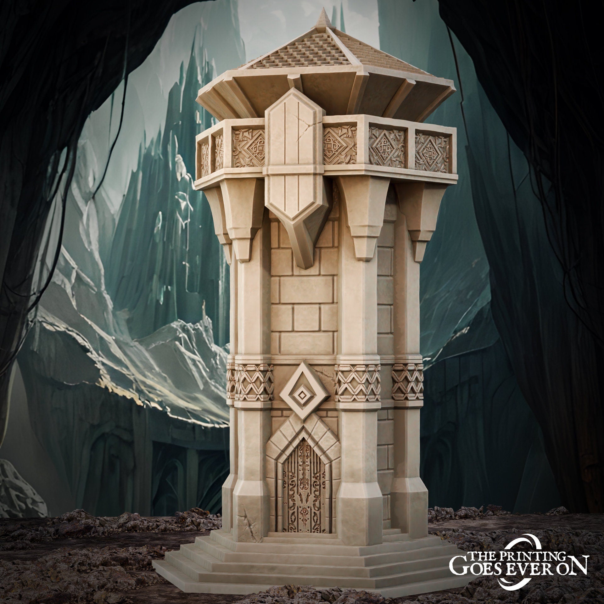 Dwarven House (sculpted by Print Goes Ever On)