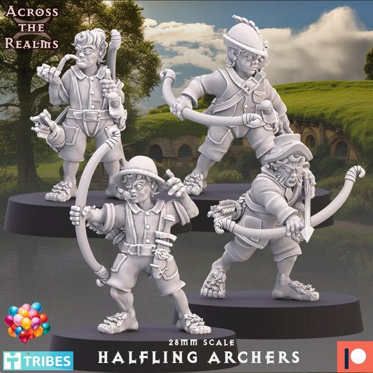 Halfling Archers (4 models) - (sculpted by Across the Realms)