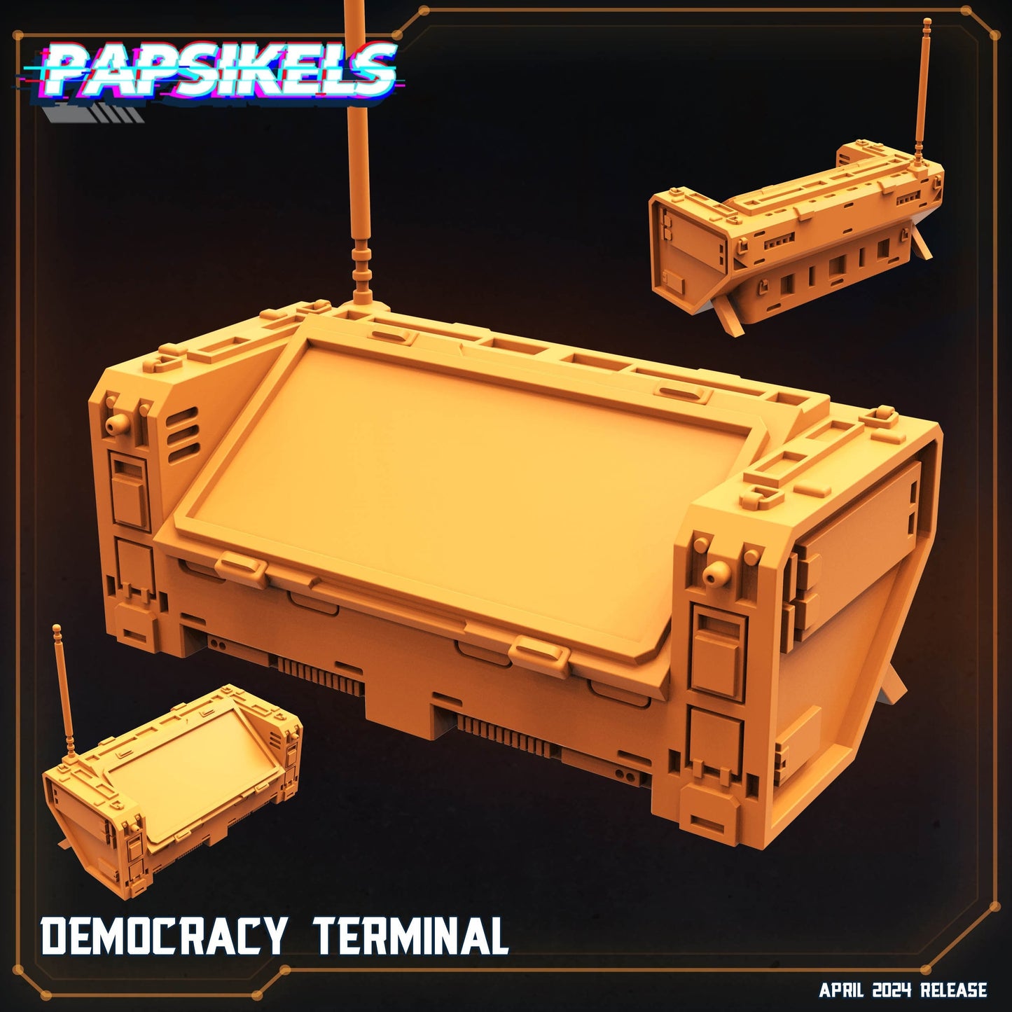 Democracy Terminal - Helldivers Fan Art (sculpted by Papsikels)