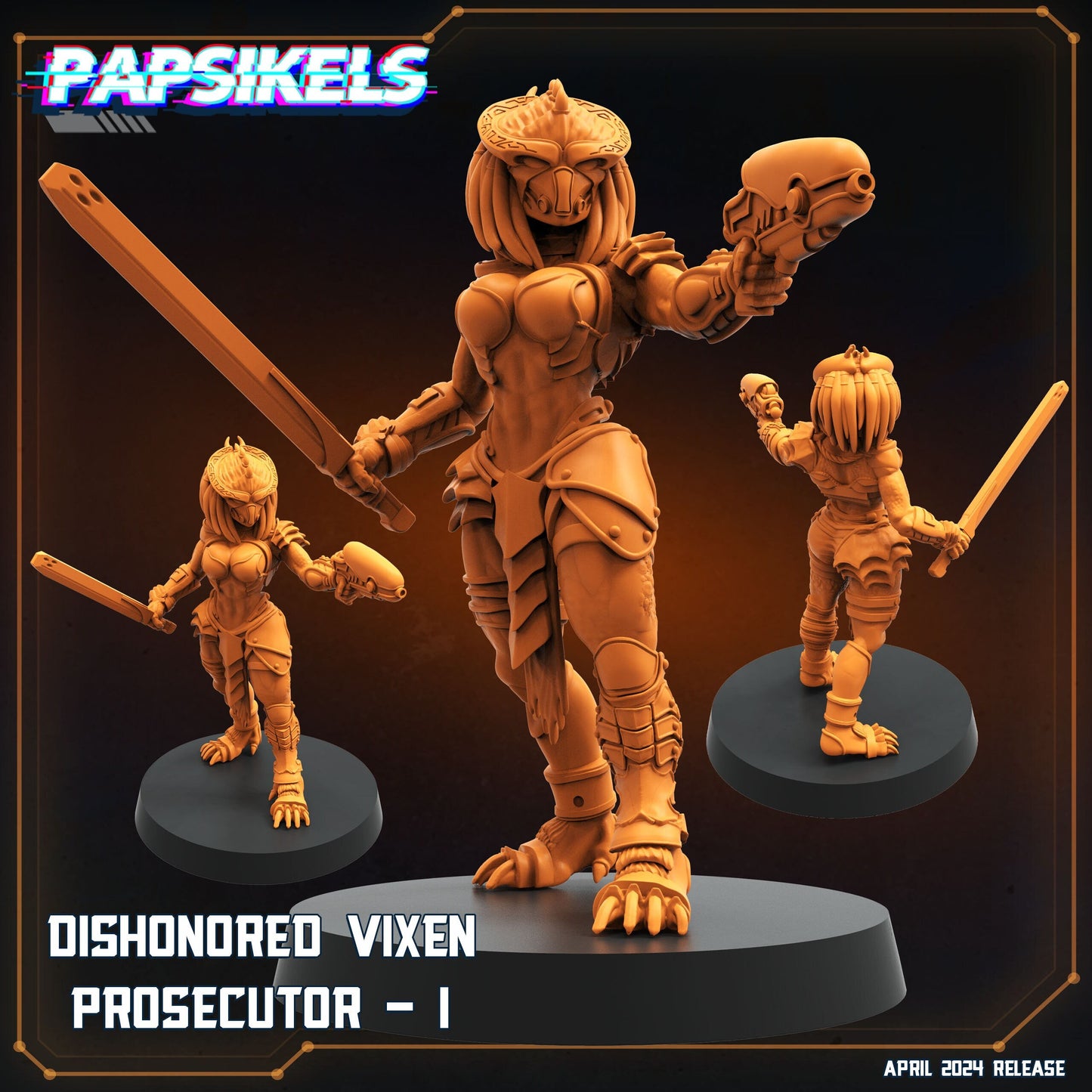 Dishonored Vixen Prosecutor I - Predator Fan Art (sculpted by Papsikels)