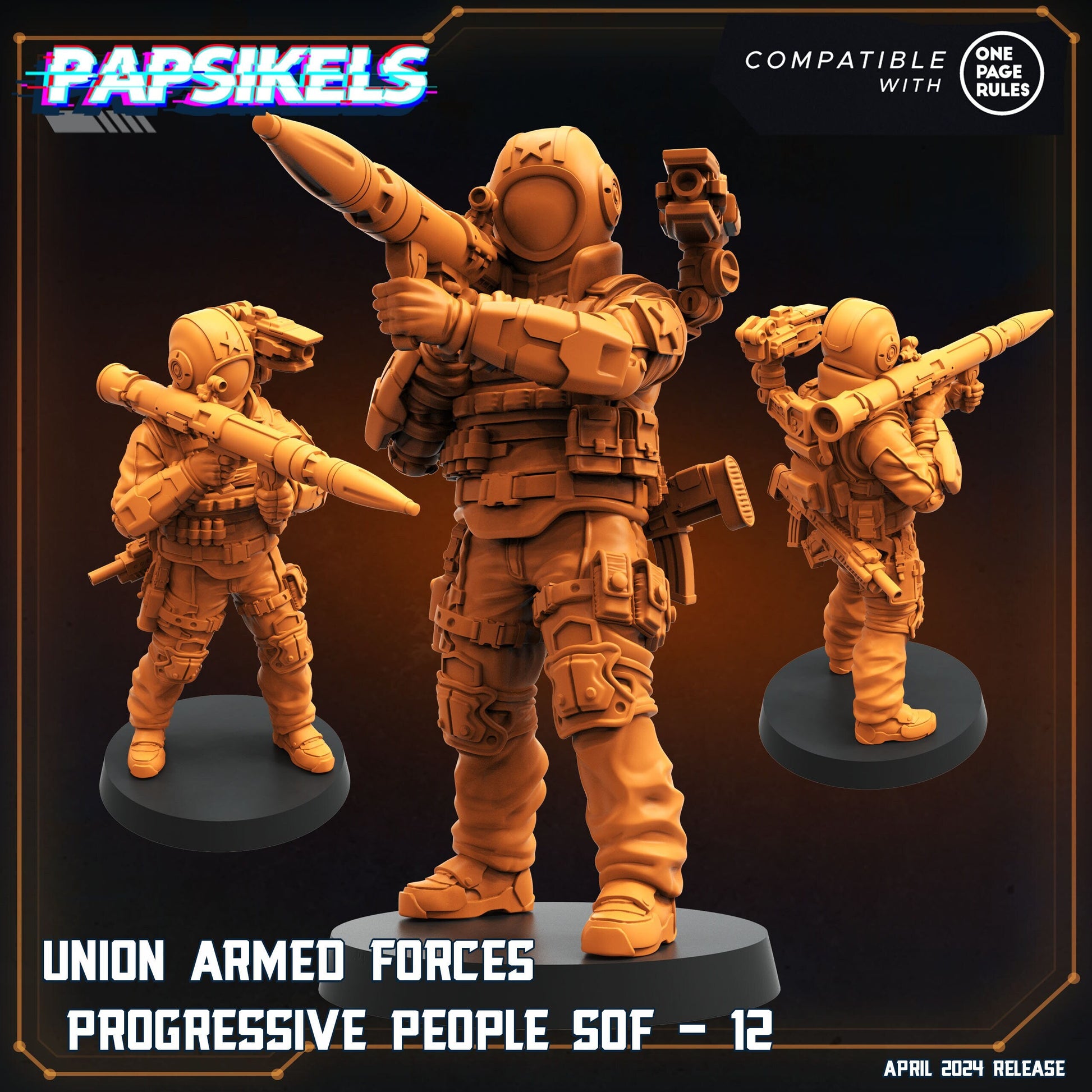 Union Armed Forces Progressive People SOF - 12 (sculpted by Papsikels)