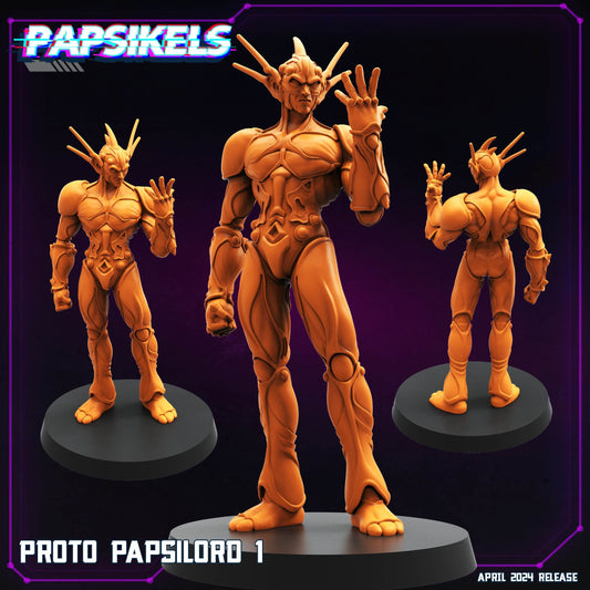 Proto Papsilord 1 - Cyberpunk Miniature (sculpted by Papsikels)