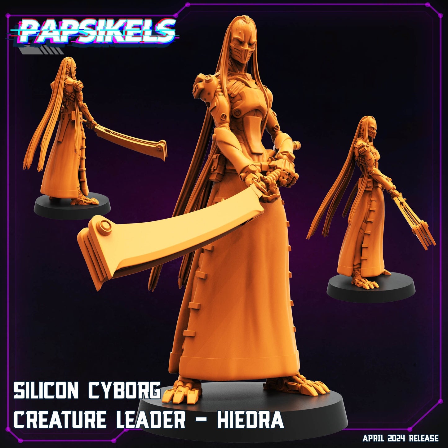 Silicon Cyborg Creature Leader - Hiedra (sculpted by Papsikels)