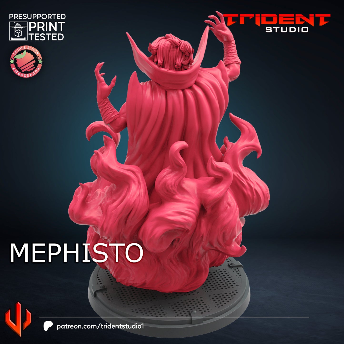 Mephisto (Fan art sculpted by Trident Studio) (Crisis Protocol Proxy/Alternative)