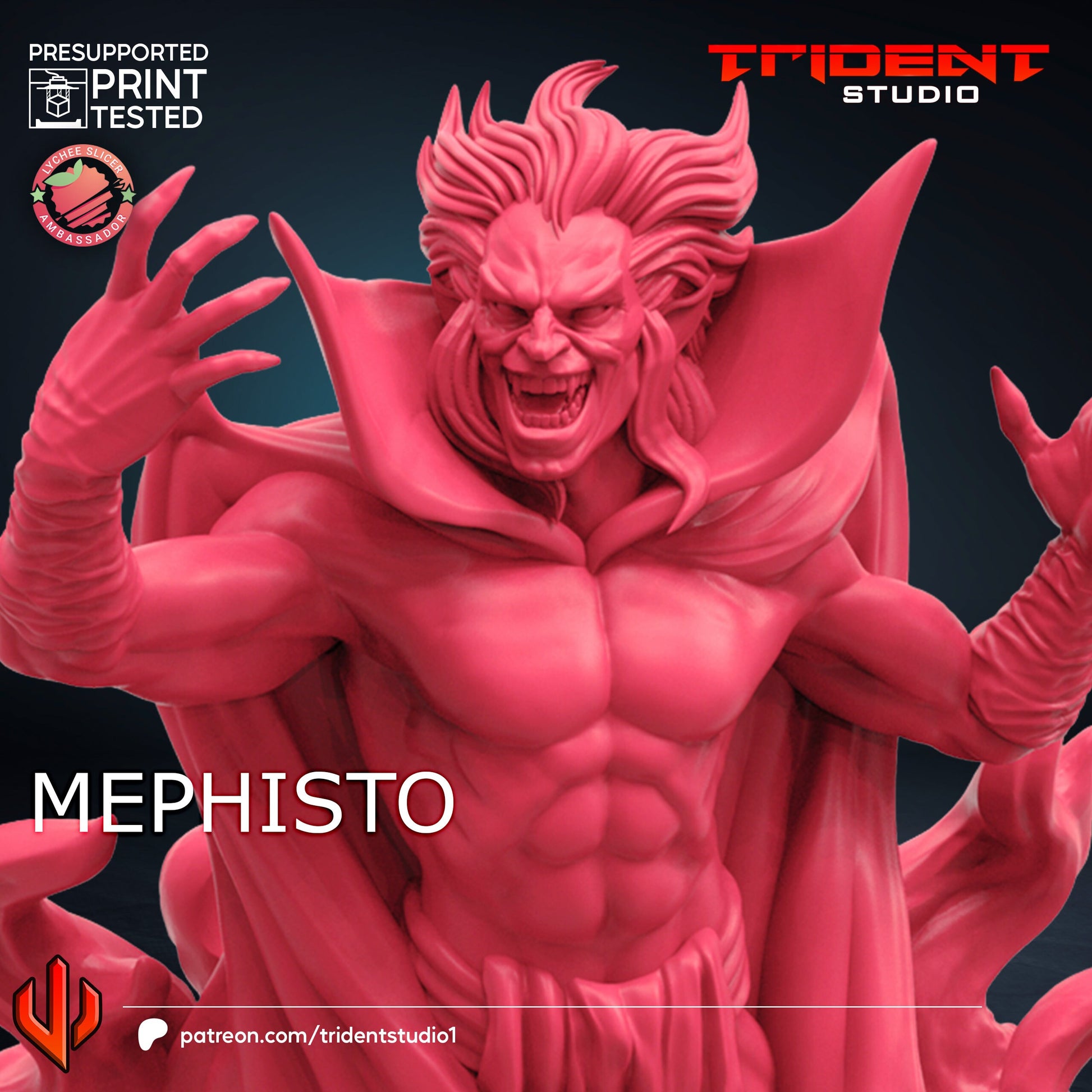 Mephisto (Fan art sculpted by Trident Studio) (Crisis Protocol Proxy/Alternative)