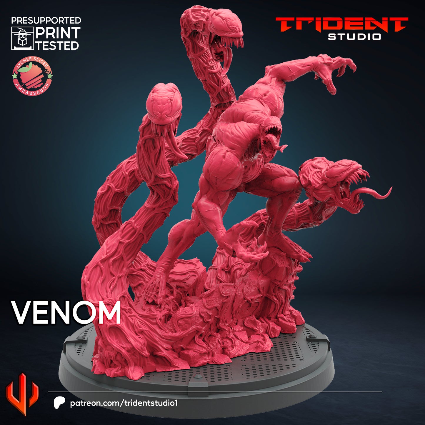 Venom (Fan art sculpted by Trident Studio) (Crisis Protocol Proxy/Alternative)